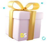 Receba seus bônus de boas-vindas no D5